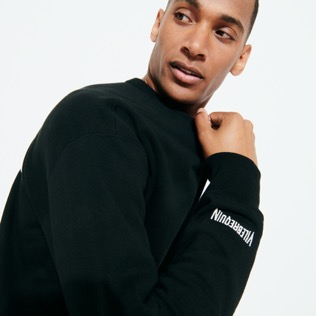 Herren Andere Bedruckt - Vilebrequin x BAPE® BLACK Sweatshirt aus Baumwolle für Herren, Schwarz Details Ansicht 1