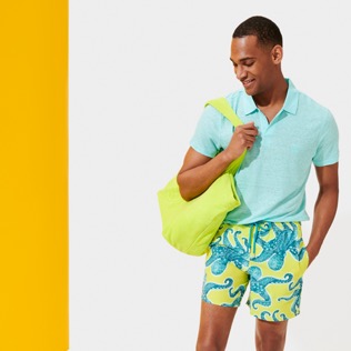 Photo de Homme CLASSIQUE Imprimé - Maillot de bain homme 2014 Poulpes, Citron vue de détail 2 Photo de Homme CLASSIQUE Imprimé - Maillot de bain homme 2014 Poulpes, Citron vue de détail 2