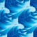 Shorty de bain Fille Micro Waves, Bleu lazuli 