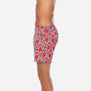Men Fitted Printed - Primitive Turtles Superflex Fitted cut Swim shorts, Poppy red supp3 Men Fitted Printed - Primitive Turtles Superflex Fitted cut Swim shorts, Poppy red supp3
