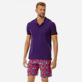Men Others Solid - Men Cotton Pique Polo Shirt Solid, Reddish purple frontworn Men Others Solid - Men Cotton Pique Polo Shirt Solid, Reddish purple frontworn