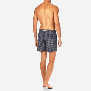 Men Classic / Moorea Printed - Micro Ronde des Tortues Swim shorts, Navy backworn Men Classic / Moorea Printed - Micro Ronde des Tortues Swim shorts, Navy backworn