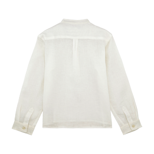 Boys Others Solid - Boys Linen Shirt Solid, White back Boys Others Solid - Boys Linen Shirt Solid, White back