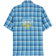 Hombre Autros Gráfico - Camisa de bolos con estampado Checks para hombre de Vilebrequin x The Beach Boys, Azul marino vista trasera