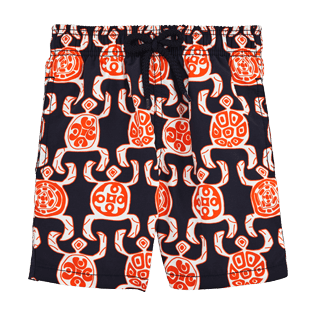 Niños Autros Estampado - Bañador con estampado Primitive Turtles, Azul marino front Niños Autros Estampado - Bañador con estampado Primitive Turtles, Azul marino front