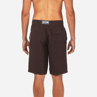 Men Others Solid - Men Italian Pockets Linen Bermuda Shorts Solid, Chocolate supp2 Men Others Solid - Men Italian Pockets Linen Bermuda Shorts Solid, Chocolate supp2