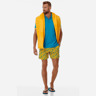 Men Classic Printed - Men swimtrunks Flocked Micro Ronde Des Tortues, Mango supp2 Men Classic Printed - Men swimtrunks Flocked Micro Ronde Des Tortues, Mango supp2