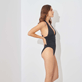 Women Bandeau Solid - Women One piece Swimsuit Solid, Black details view 1
