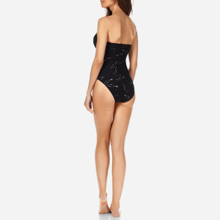 Femme Une Pièce Imprimé - Maillot de bain Une pièce Bustier Femme Fish Dance, Noir supp4 Femme Une Pièce Imprimé - Maillot de bain Une pièce Bustier Femme Fish Dance, Noir supp4