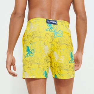 Men Embroidered Embroidered - Men Embroidered Swim Trunks Octopussy - Limited Edition, Mimosa back worn view