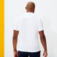 Hombre Autros Liso - Polo en tejido terry de color liso para hombre, Blanco detalles vista 4