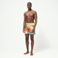 Men Others Printed - Men Swim Trunks Gra - Vilebrequin x John M Armleder, Multicolor front worn view Men Others Printed - Men Swim Trunks Gra - Vilebrequin x John M Armleder, Multicolor front worn view