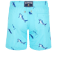 Boys Others Embroidered - Boys Swim Trunks Embroidered 2009 Les Requins, Lazulii blue back view