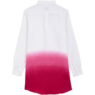 Femme AUTRES Uni - Robe chemise Tie & Dye Femme en Lin Unie, Groseille back Femme AUTRES Uni - Robe chemise Tie & Dye Femme en Lin Unie, Groseille back