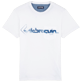 T-Shirt mit Vintage-Vilebrequin-Logo für Herren Weiss Vorderansicht