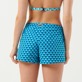 女款 Others 印制 - 女童 Micro Waves 游泳短裤, Lazulii blue 背面穿戴视图