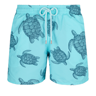 Men Classic Printed - Men Swim Trunks Tortues Galuchat - Web Exclusive, Acqua front Men Classic Printed - Men Swim Trunks Tortues Galuchat - Web Exclusive, Acqua front