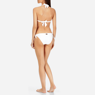 Women Bottoms Embroidered - Women Bikini Bottom Eyelet Embroidery, White backworn Women Bottoms Embroidered - Women Bikini Bottom Eyelet Embroidery, White backworn