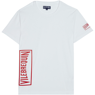 Hombre Autros Estampado - Camiseta de algodón con estampado Vilebrequin(RED) T-Shirt para hombre, Blanco front Hombre Autros Estampado - Camiseta de algodón con estampado Vilebrequin(RED) T-Shirt para hombre, Blanco front