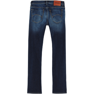 Hombre Autros Liso - Vaqueros rectos con cinco bolsillos para hombre, Med denim w2 back Hombre Autros Liso - Vaqueros rectos con cinco bolsillos para hombre, Med denim w2 back