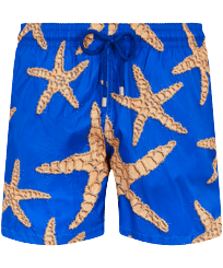 男款 Ultra-light classique 印制 - 男童 Sand Starlettes 印花轻盈可压缩泳裤, Sea blue 正面图