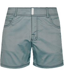 Men Flat belts Solid - Men Swim Trunks Flat Belt Solid, Lagoon front view