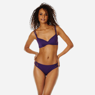 Women Classic brief Solid - Women midi brief bikini Bottom Solid Net, Reddish purple frontworn Women Classic brief Solid - Women midi brief bikini Bottom Solid Net, Reddish purple frontworn