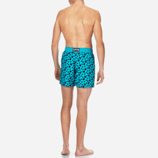 Men Classic / Moorea Printed - Men Swimwear Flocked Micro ronde des tortues, Curacao backworn Men Classic / Moorea Printed - Men Swimwear Flocked Micro ronde des tortues, Curacao backworn