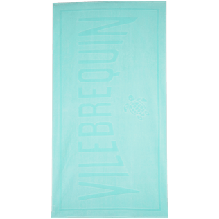 Others Solid - Beach Towel in Terry Cloth Solid Jacquard, Lagoon front Others Solid - Beach Towel in Terry Cloth Solid Jacquard, Lagoon front