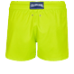 男款 Others 纯色 - 男士纯色修身弹力游泳短裤, Lemongrass 后视图