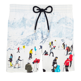 Hombre Clásico Estampado - Bañador con estampado Massimo Vitali para hombre, Cielo azul front Hombre Clásico Estampado - Bañador con estampado Massimo Vitali para hombre, Cielo azul front