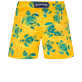 男童 Others 印制 - 男童 Turtles Madrague 弹力泳裤, Yellow 后视图