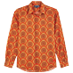 Autros Estampado - Camisa de verano en gasa de algodón con estampado 1975 Rosaces unisex, Albaricoque front Autros Estampado - Camisa de verano en gasa de algodón con estampado 1975 Rosaces unisex, Albaricoque front