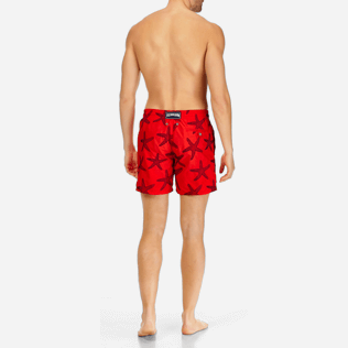 Men Embroidered Embroidered - Men Swimtrunks Embroidered Starlettes - Limited Edition, Poppy red backworn Men Embroidered Embroidered - Men Swimtrunks Embroidered Starlettes - Limited Edition, Poppy red backworn
