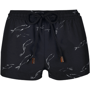 Women Others Printed - Women Shortie Fish Dance, Black front Women Others Printed - Women Shortie Fish Dance, Black front