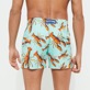 Men Others Printed - Men Stretch Swim Shorts Lobster, Lagoon back worn view