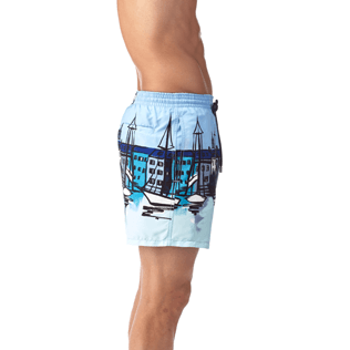 Hombre Corte Clásico Estampado - Bañador con estampado Le Port, Bleu givre supp4 Hombre Corte Clásico Estampado - Bañador con estampado Le Port, Bleu givre supp4