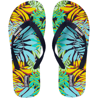 Men Others Printed - Men Flip Flops Jungle, Midnight blue front Men Others Printed - Men Flip Flops Jungle, Midnight blue front