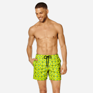 Hombre Bordados Bordado - Bañador con bordado Squad Turtles para hombre - Edición Limitada, Chartreuse frontworn Hombre Bordados Bordado - Bañador con bordado Squad Turtles para hombre - Edición Limitada, Chartreuse frontworn