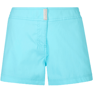Damen Andere Uni - Solid Stretch-Badeshorts für Damen, Lazulii blue front Damen Andere Uni - Solid Stretch-Badeshorts für Damen, Lazulii blue front