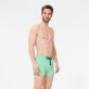 Men Others Solid - Men Swim Trunks Short and Fitted Stretch Solid, Cardamom front worn view