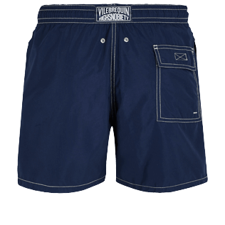 Men Classic Solid - Men Swim Trunks Solid - Vilebrequin x Highsnobiety, Deep blue back Men Classic Solid - Men Swim Trunks Solid - Vilebrequin x Highsnobiety, Deep blue back