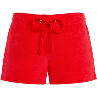 Women Others Solid - Women terry cloth shortie solid - Vilebrequin x JCC+ - Limited Edition, Poppy red front Women Others Solid - Women terry cloth shortie solid - Vilebrequin x JCC+ - Limited Edition, Poppy red front