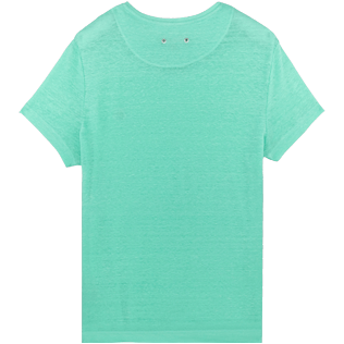 Men Others Solid - Men Linen Jersey T-Shirt Solid, Mint back Men Others Solid - Men Linen Jersey T-Shirt Solid, Mint back