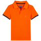 Boys Others Solid - Boys Cotton Pique Polo Shirt Solid, Apricot front Boys Others Solid - Boys Cotton Pique Polo Shirt Solid, Apricot front