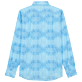 Uomo Altri Stampato - Camicia unisex estiva in voile di cotone Urchins, Azzurro vista posteriore