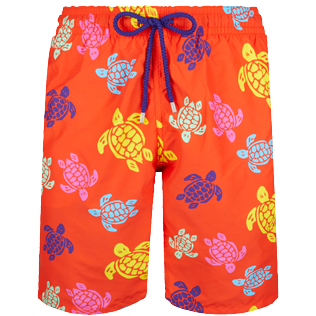 Hombre Clásico largon Estampado - Bañador largo con estampado Tortues Multicolores para hombre, Nispero front Hombre Clásico largon Estampado - Bañador largo con estampado Tortues Multicolores para hombre, Nispero front