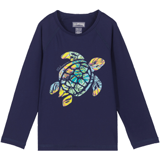 Altri Stampato - Rash guard bambini Jungle, Midnight blue front Altri Stampato - Rash guard bambini Jungle, Midnight blue front