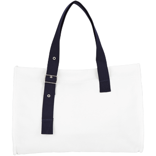 Others Solid - Large Solid Beach Bag, White back Others Solid - Large Solid Beach Bag, White back