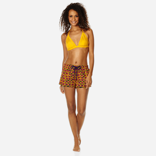 Femme FOULARD Uni - Haut de Maillot de bain Foulard Femme Pois Lazer Cut, Mangue supp2 Femme FOULARD Uni - Haut de Maillot de bain Foulard Femme Pois Lazer Cut, Mangue supp2